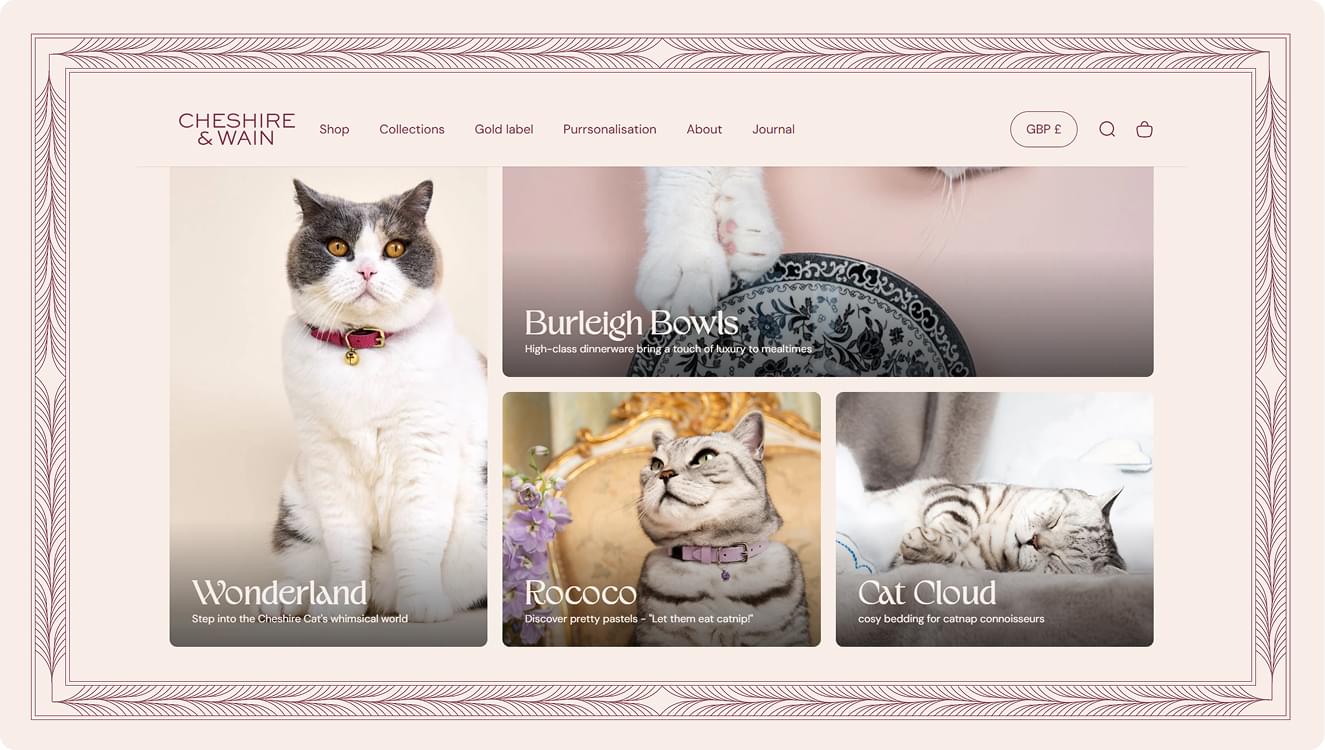 Cheshire and Wain website homepage