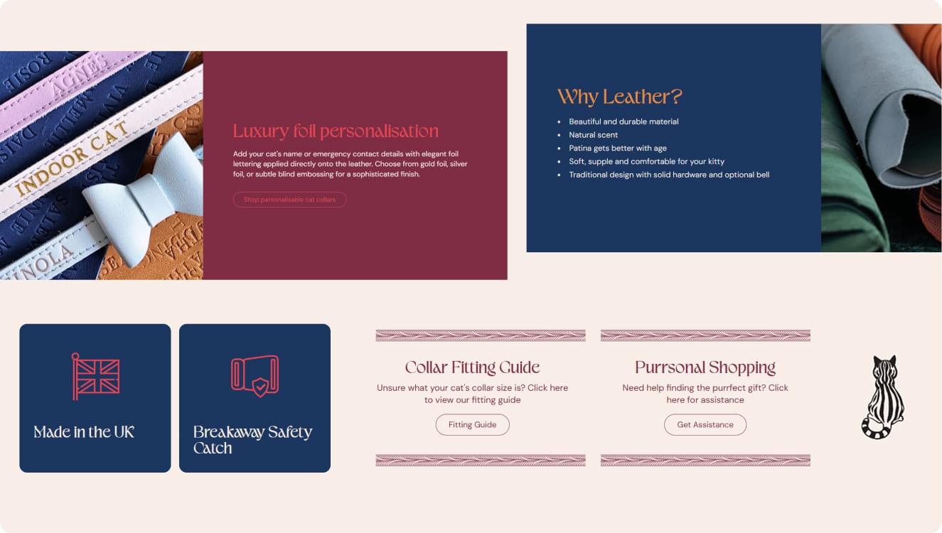 Cheshire and Wain brand elements